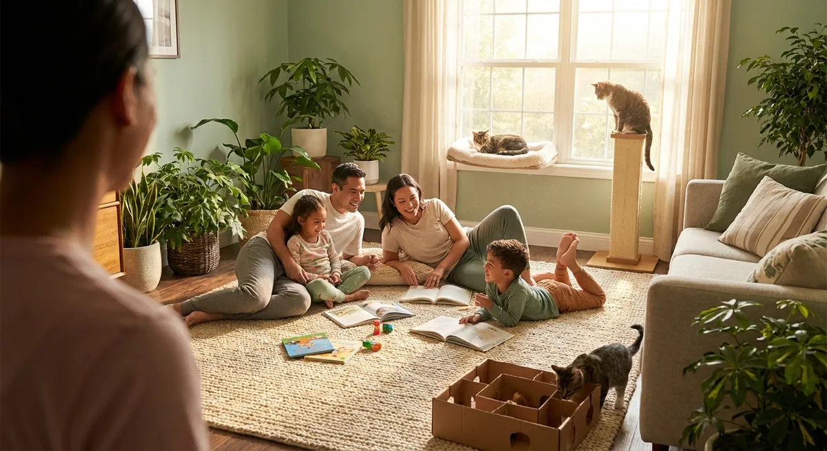 Calm Cats, Happy Homes: Stress-Free Living for Every Feline